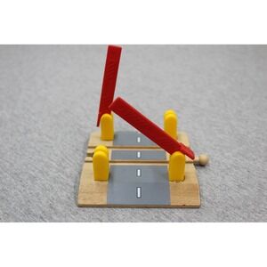 Learning Curve Thomas and Friends Wood Red Railway Crossing Track Gate Accessory